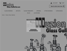 Tablet Screenshot of illuzionglassgalleries.com